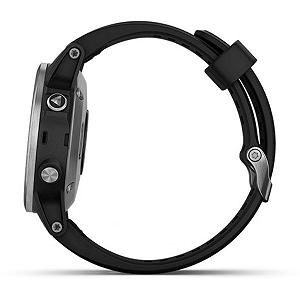 Смарт-годинник Garmin Fenix 5 Plus Silver with Black Silicone (010-01988-60) mp.test-s.org.ua - Фото 1