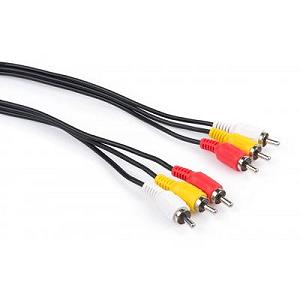 Кабель мультимедійний Vinga 3RCA to 3RCA 1.8m (RCA02-1.8) - Фото 1