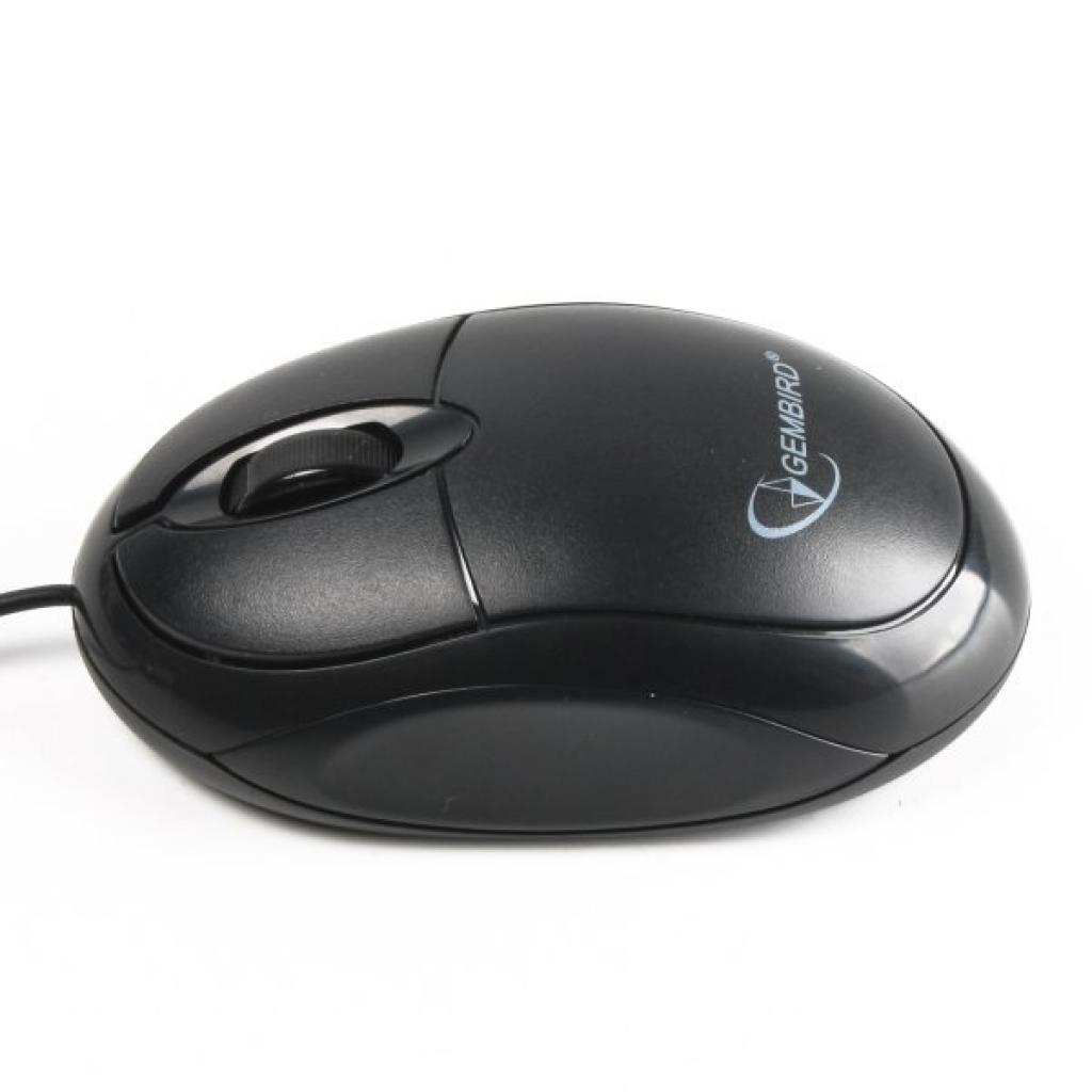 Мишка Gembird MUS-U-01 Black USB (MUS-U-01), фото №3