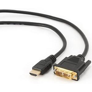 Кабель мультимедійний Cablexpert HDMI to DVI 18+1pin M, 4.5m (CC-HDMI-DVI-15)