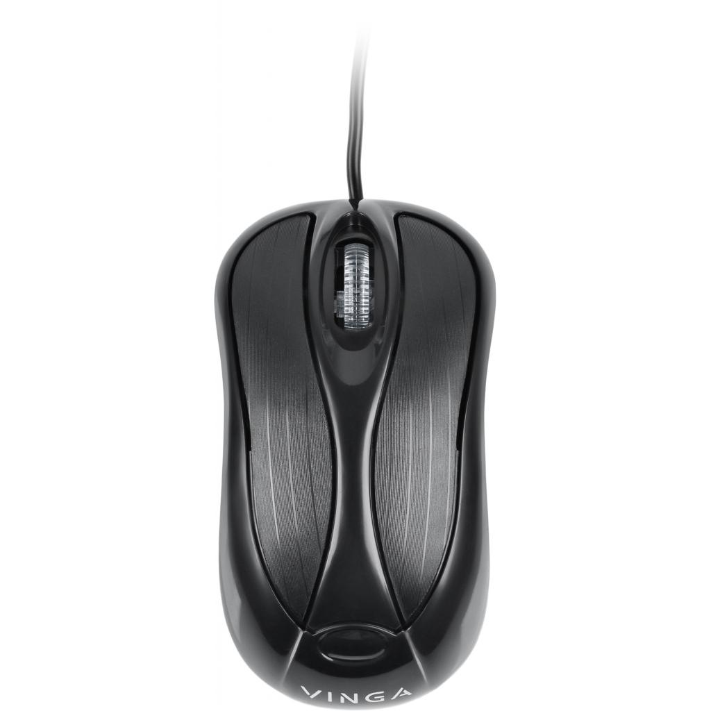Мишка Vinga MS601BK Black USB (MS601BK), фото №1