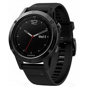 Смарт-годинник Garmin Fenix 5 Sapphire Black with Black & Yellow Silicon (010-01688-11/67) - Фото 1