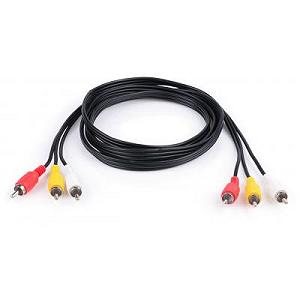 Кабель мультимедійний Vinga 3RCA to 3RCA 1.8m (RCA02-1.8) mp.test-s.org.ua - Фото 1