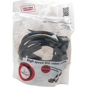 Кабель мультимедийный Cablexpert DVI to DVI 18pin, 1.8m (CC-DVI-BK-6) mp.test-s.org.ua - Фото 1