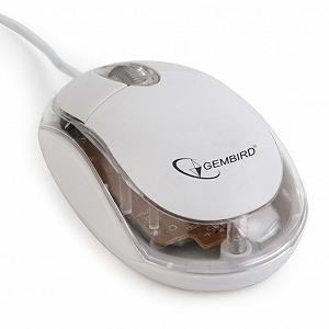 Мишка Gembird MUS-U-01-WT USB White (MUS-U-01-WT) - Фото 1