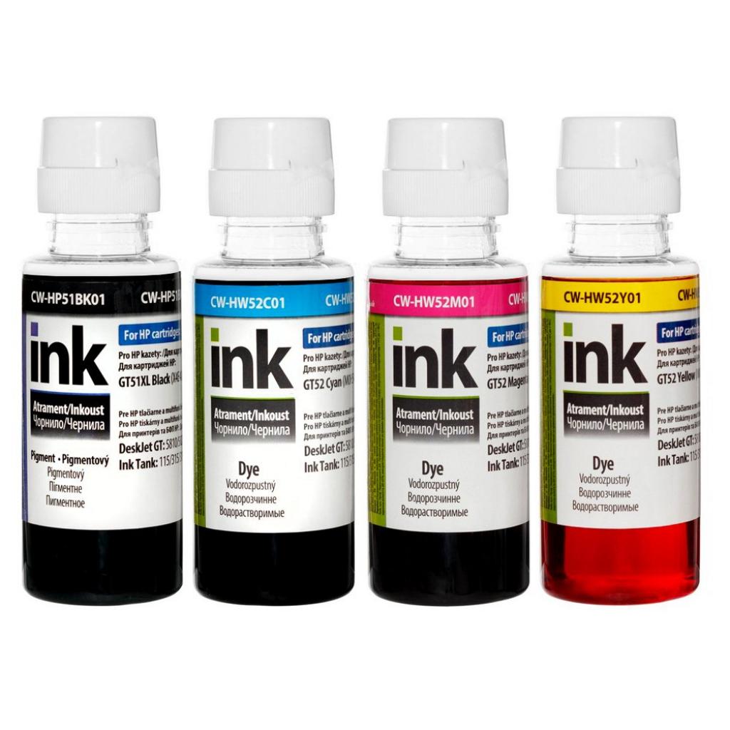 Чернила Colorway HP Ink Tank 115/315/415 (4х100мл) BK/С/M/Y (CW-HP51/HW52SET01), фото №1