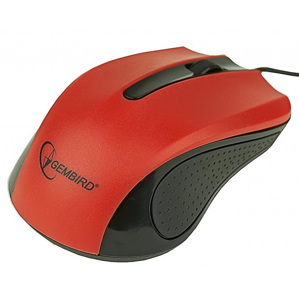 Мишка Gembird MUS-101-R 1200dpi USB red (MUS-101-R), фото №3