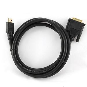 Кабель мультимедійний Cablexpert HDMI to DVI 18+1pin M, 1.8m (CC-HDMI-DVI-6) mp.test-s.org.ua - Фото 1