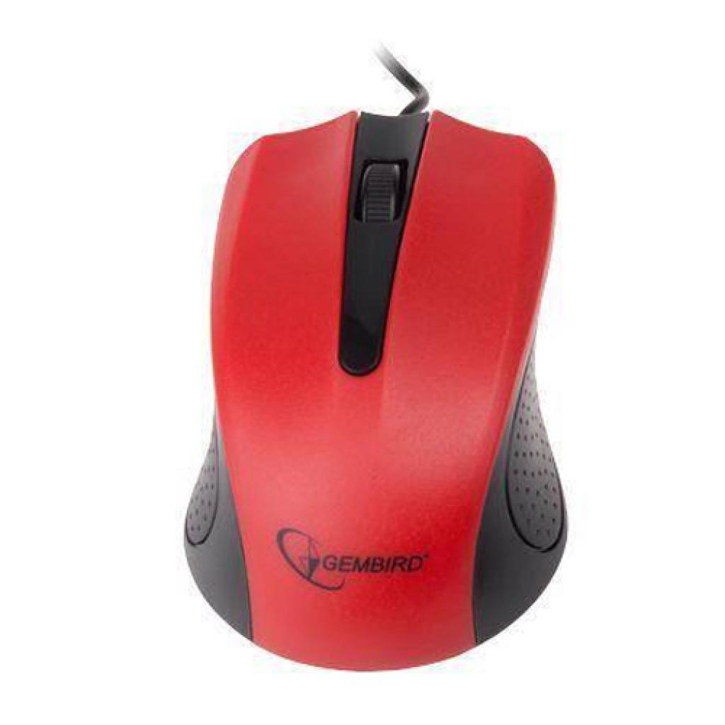 Мишка Gembird MUS-101-R 1200dpi USB red (MUS-101-R), фото №4