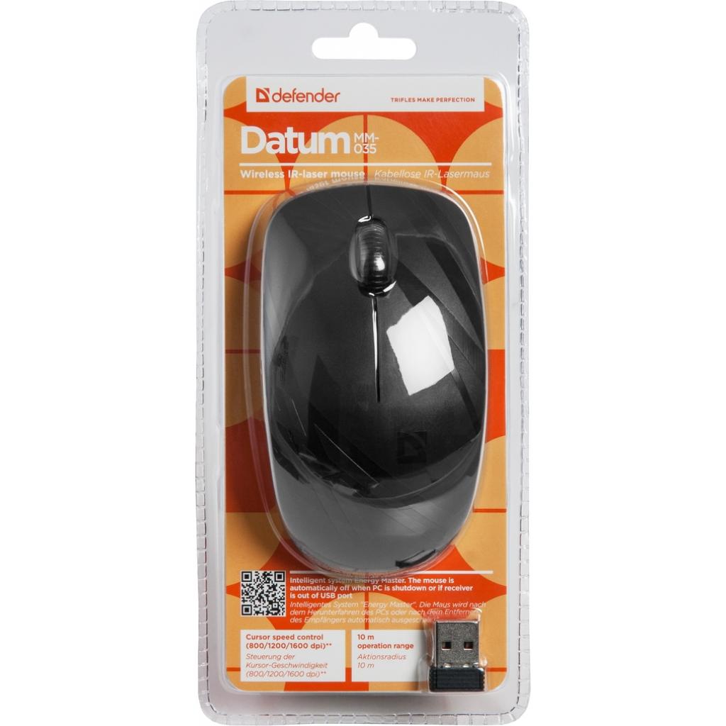 Мишка Defender Datum MM-035 Black (52035), фото №6