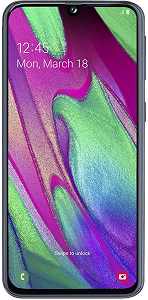 Смартфон Samsung Galaxy A40 4/64GB Black (SM-A405FZKDSEK) - Фото 1