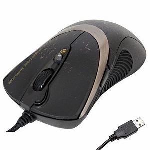 Мишка A4Tech F4 USB black (F4) - Фото 1